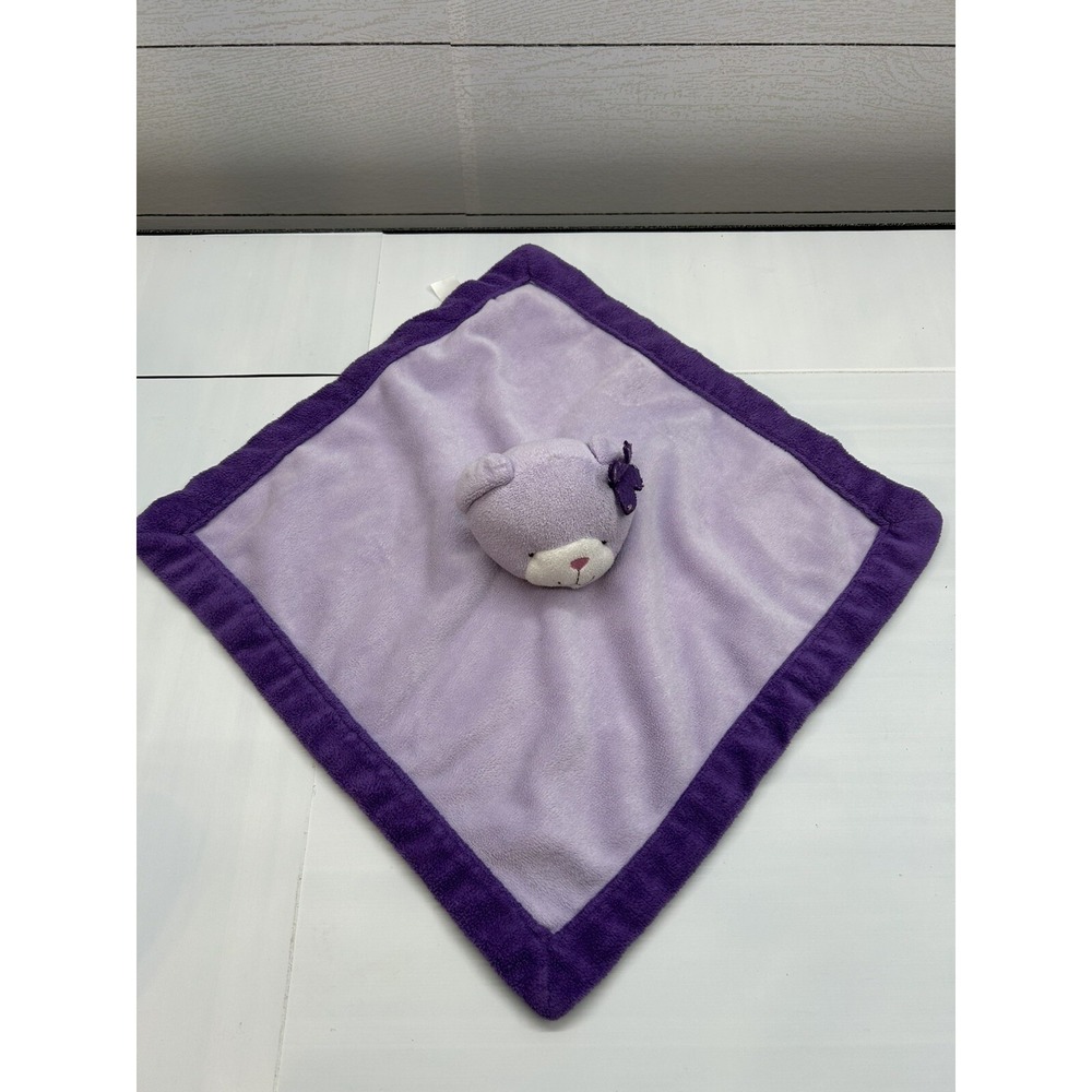 TIDDLIWINKS PURPLE TEDDY BEAR SECURITY BLANKET‎ BABY STUFFED ANIMAL PLUSH LOVEY